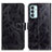 Custodia Portafoglio In Pelle Cover con Supporto KZ04 per Samsung Galaxy M23 5G Nero