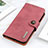 Custodia Portafoglio In Pelle Cover con Supporto KZ2 per Xiaomi Redmi Note 13R Pro 5G Rosa