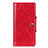 Custodia Portafoglio In Pelle Cover con Supporto L01 per Alcatel 1C (2019) Rosso