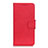 Custodia Portafoglio In Pelle Cover con Supporto L01 per Alcatel 1X (2019) Rosso