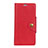 Custodia Portafoglio In Pelle Cover con Supporto L01 per Alcatel 3 Rosso