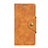 Custodia Portafoglio In Pelle Cover con Supporto L01 per Alcatel 7 Arancione