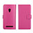 Custodia Portafoglio In Pelle Cover con Supporto L01 per Asus Zenfone 5 Rosa Caldo