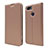 Custodia Portafoglio In Pelle Cover con Supporto L01 per Asus Zenfone Max Plus M1 ZB570TL Oro Rosa