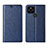 Custodia Portafoglio In Pelle Cover con Supporto L01 per Google Pixel 5 Blu