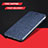 Custodia Portafoglio In Pelle Cover con Supporto L01 per Huawei Enjoy 9 Plus Blu