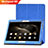 Custodia Portafoglio In Pelle Cover con Supporto L01 per Huawei MediaPad M2 10.0 M2-A10L Blu