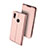 Custodia Portafoglio In Pelle Cover con Supporto L01 per Huawei P Smart (2019) Oro Rosa