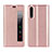 Custodia Portafoglio In Pelle Cover con Supporto L01 per Huawei P20 Pro Oro Rosa