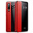 Custodia Portafoglio In Pelle Cover con Supporto L01 per Huawei P30 Rosso