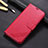 Custodia Portafoglio In Pelle Cover con Supporto L01 per Huawei P40 Lite Rosso