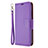 Custodia Portafoglio In Pelle Cover con Supporto L01 per Huawei Y7p Viola
