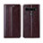 Custodia Portafoglio In Pelle Cover con Supporto L01 per LG K41S Marrone