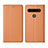 Custodia Portafoglio In Pelle Cover con Supporto L01 per LG K51S Arancione