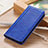 Custodia Portafoglio In Pelle Cover con Supporto L01 per LG K92 5G Blu