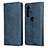 Custodia Portafoglio In Pelle Cover con Supporto L01 per Motorola Moto Edge Plus Blu