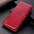 Custodia Portafoglio In Pelle Cover con Supporto L01 per Motorola Moto G9 Power Rosso