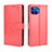 Custodia Portafoglio In Pelle Cover con Supporto L01 per Motorola Moto One 5G Rosso