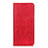 Custodia Portafoglio In Pelle Cover con Supporto L01 per Motorola Moto One Fusion Plus Rosso