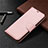Custodia Portafoglio In Pelle Cover con Supporto L01 per Nokia 3.4 Oro Rosa