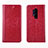 Custodia Portafoglio In Pelle Cover con Supporto L01 per OnePlus 8 Pro Rosso
