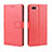 Custodia Portafoglio In Pelle Cover con Supporto L01 per Oppo A12e Rosso