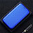 Custodia Portafoglio In Pelle Cover con Supporto L01 per Oppo A15 Blu