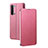 Custodia Portafoglio In Pelle Cover con Supporto L01 per Oppo Find X2 Lite Rosa