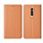 Custodia Portafoglio In Pelle Cover con Supporto L01 per Oppo Reno2 Arancione
