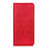 Custodia Portafoglio In Pelle Cover con Supporto L01 per Realme C11 Rosso