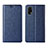 Custodia Portafoglio In Pelle Cover con Supporto L01 per Realme V15 5G Blu