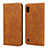 Custodia Portafoglio In Pelle Cover con Supporto L01 per Samsung Galaxy A10 Arancione