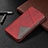 Custodia Portafoglio In Pelle Cover con Supporto L01 per Samsung Galaxy A31 Rosso