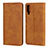 Custodia Portafoglio In Pelle Cover con Supporto L01 per Samsung Galaxy A70 Arancione
