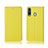 Custodia Portafoglio In Pelle Cover con Supporto L01 per Samsung Galaxy A8s SM-G8870 Giallo