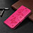 Custodia Portafoglio In Pelle Cover con Supporto L01 per Samsung Galaxy S20 FE 2022 5G Rosa Caldo