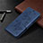 Custodia Portafoglio In Pelle Cover con Supporto L01 per Samsung Galaxy S20 FE 5G Blu