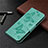 Custodia Portafoglio In Pelle Cover con Supporto L01 per Samsung Galaxy S20 FE 5G Verde Pastello
