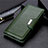 Custodia Portafoglio In Pelle Cover con Supporto L01 per Samsung Galaxy S30 5G Verde