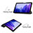 Custodia Portafoglio In Pelle Cover con Supporto L01 per Samsung Galaxy Tab A7 Wi-Fi 10.4 SM-T500