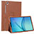 Custodia Portafoglio In Pelle Cover con Supporto L01 per Samsung Galaxy Tab S5e 4G 10.5 SM-T725 Marrone