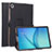 Custodia Portafoglio In Pelle Cover con Supporto L01 per Samsung Galaxy Tab S5e 4G 10.5 SM-T725 Nero