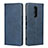 Custodia Portafoglio In Pelle Cover con Supporto L01 per Sony Xperia 1 Blu
