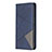 Custodia Portafoglio In Pelle Cover con Supporto L01 per Sony Xperia L4 Blu