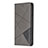 Custodia Portafoglio In Pelle Cover con Supporto L01 per Sony Xperia L4 Grigio