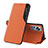 Custodia Portafoglio In Pelle Cover con Supporto L01 per Xiaomi Mi 12 5G Arancione