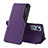 Custodia Portafoglio In Pelle Cover con Supporto L01 per Xiaomi Mi 12 Pro 5G Viola