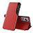 Custodia Portafoglio In Pelle Cover con Supporto L01 per Xiaomi Mi 12X 5G Rosso