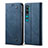 Custodia Portafoglio In Pelle Cover con Supporto L01 per Xiaomi Mi Note 10 Pro Blu