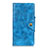Custodia Portafoglio In Pelle Cover con Supporto L01 per Xiaomi Redmi Note 9 Pro Max Cielo Blu